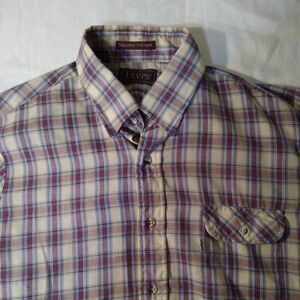 Vintage Levi's Plaid Button-Down Shirt